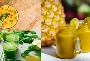 Suco funcional de várias frutas para emagrecer